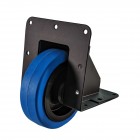 100mm Heavy Duty Black Edge Castor with Blue Wheel
